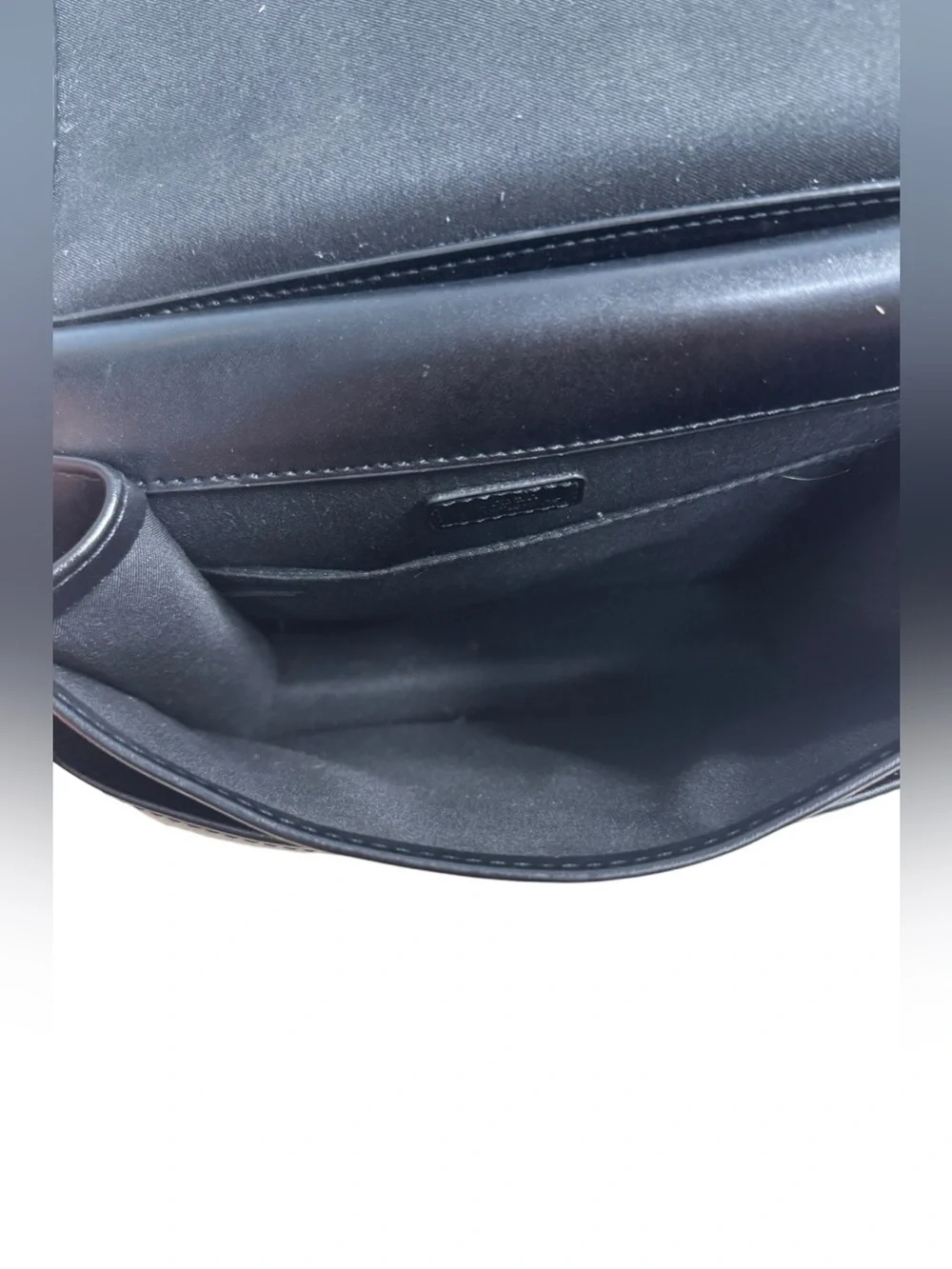Urban Outfitters Black Faux Leather Front Flap Crossbody Shoulder Bag - Picture 7 of 10